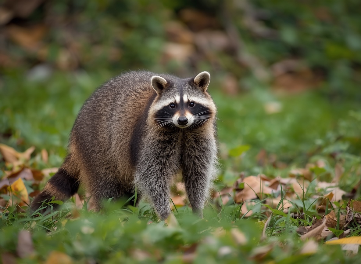 A raccoon